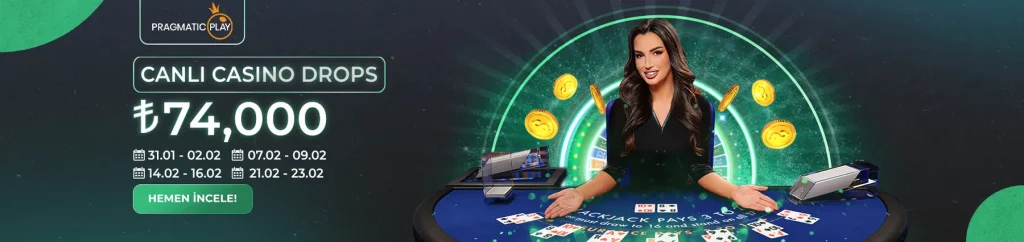 CANLI CASINO DROPS, Canlı Casino Bonusları