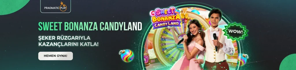 Bahisbey Canlı Krupiyelerle Oyun, Sweet Bonanza Candyland--